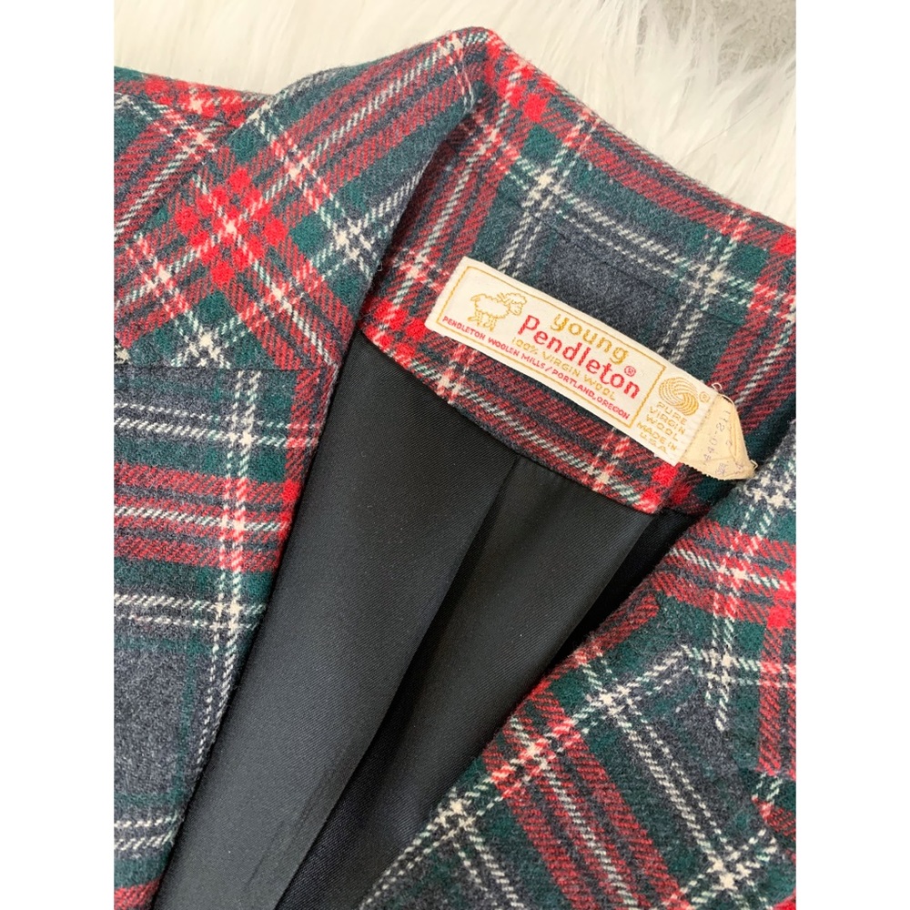 Vintage Pendleton Plaid Blazer - Picture 5 of 9
